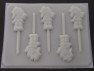 212sp Rainbow Dull Doll Chocolate or Hard Candy Lollipop Mold